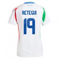 Camisa de time de futebol Itália Mateo Retegui #19 Replicas 2º Equipamento Feminina Europeu 2024 Manga Curta